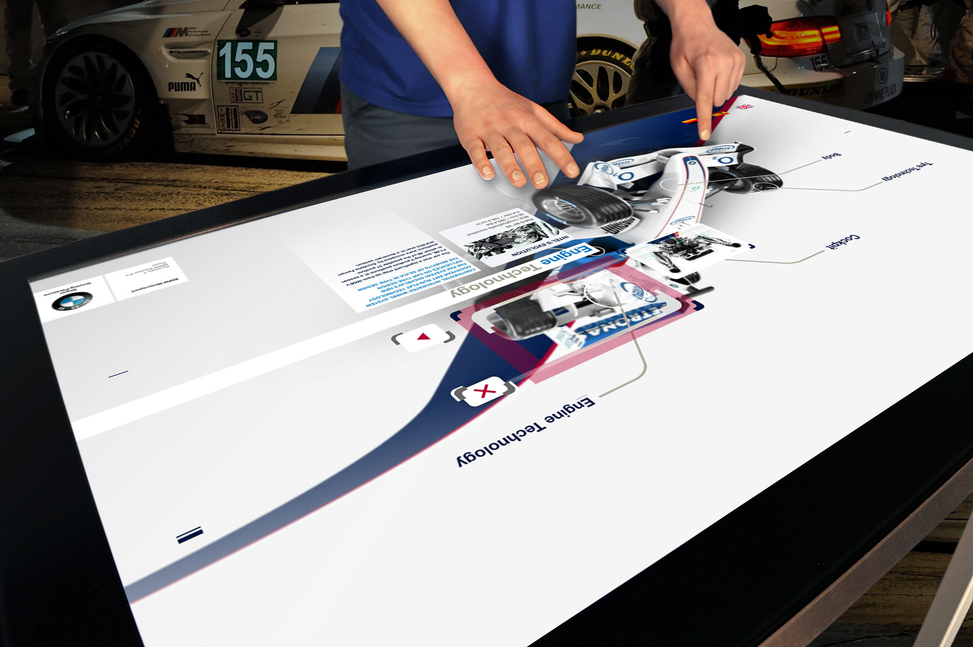 BMW Sauber F1 Interactive Table - Steve Keane