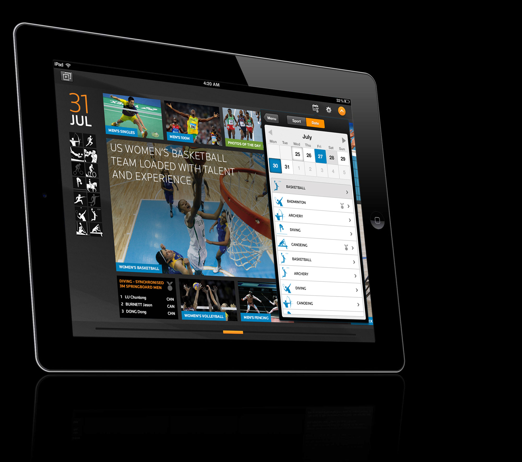 Reuters 2012 Olympics App - Steve Keane